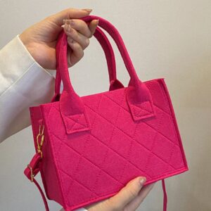 Neon Pink Square Bag