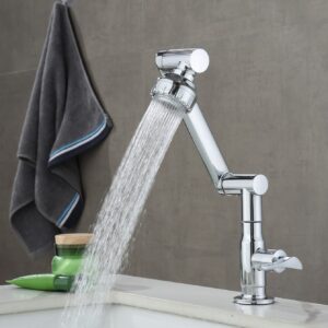 1pc Stainless Steel Faucet, Rotatable Single-cooling Single-hole Bib Tap For Bathroom