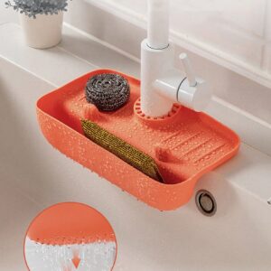 1pc Solid Color Faucet Drying Mat